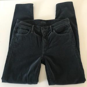 Mother The Muse Ankle Indigo Corduroy Pants 27